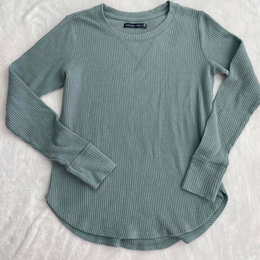 Abercrombie & Fitch Y2K Long Sleeve Women's XS Blue Knit